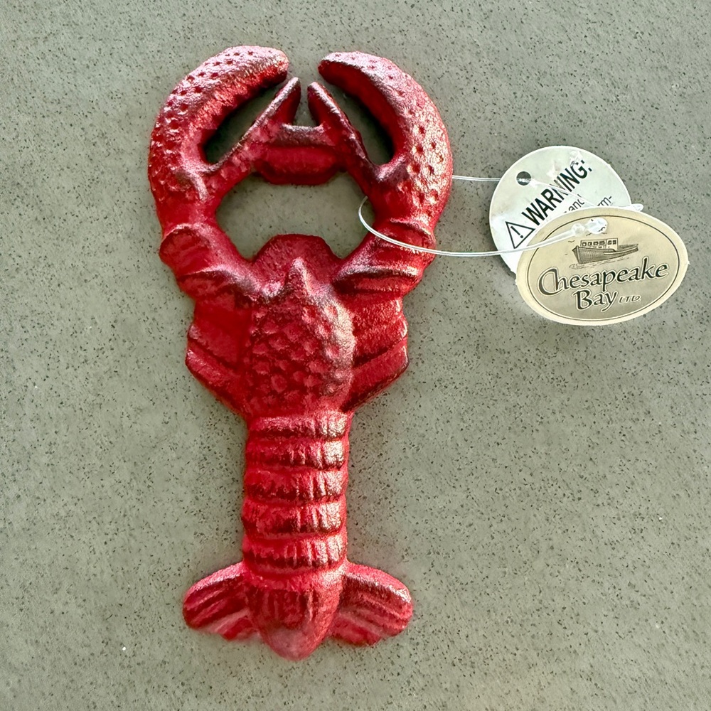 Chesapeake Bay Red Lobster Bottle Opener